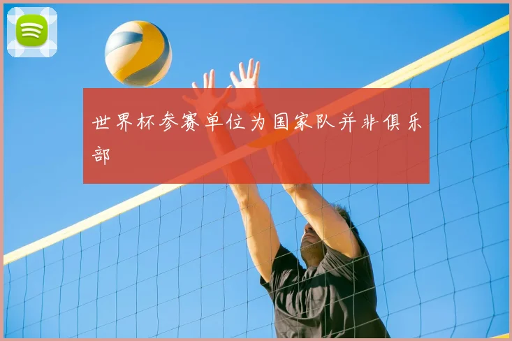 世界杯参赛单位为国家队并非俱乐部
